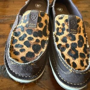 Ariat Leopard Print Slip-On Loafers